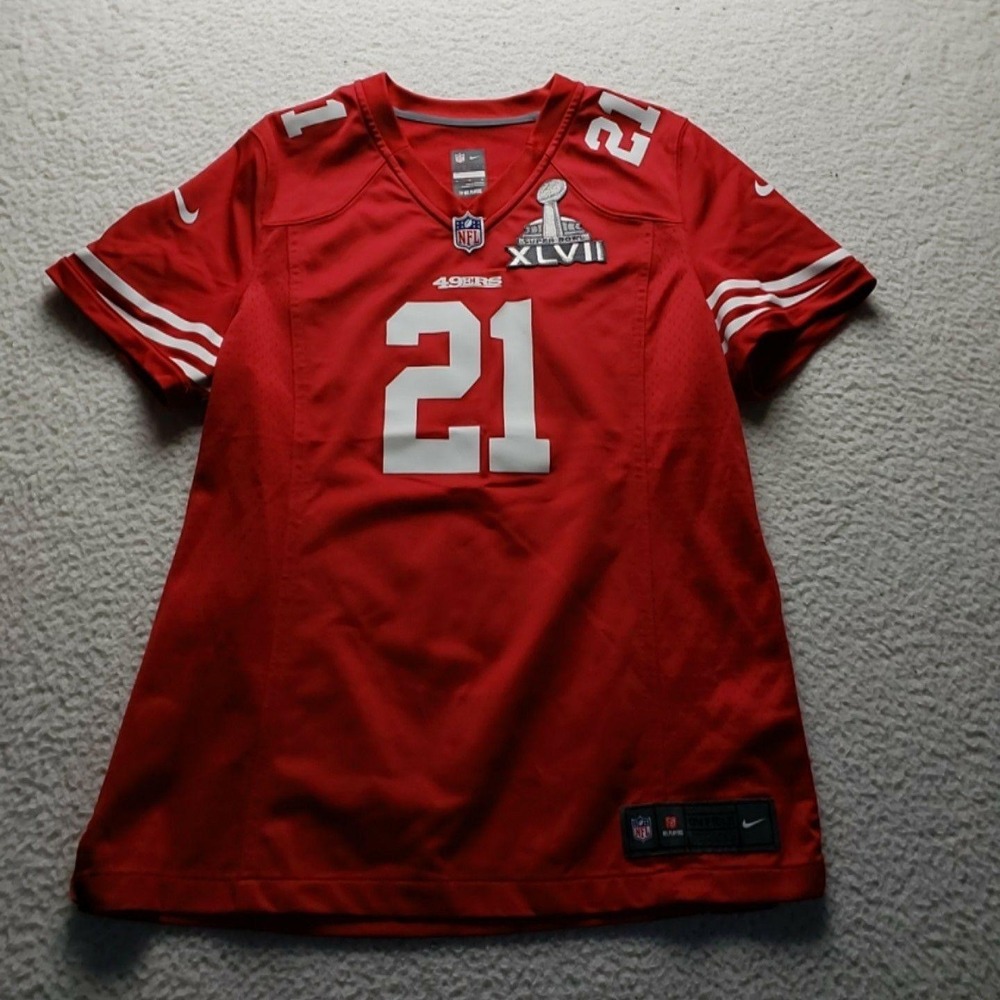 San Francisco 49ers Jersey Womens XL Red NFL Super Bowl XLVII Nike Frank Gore 21